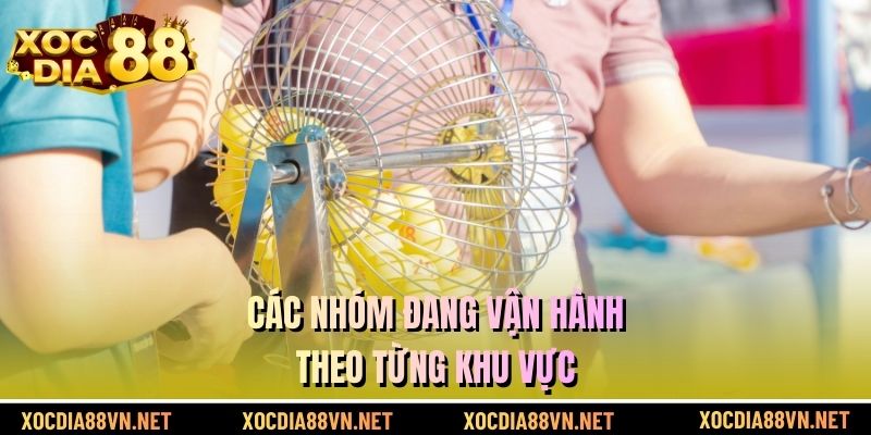 Các nhóm đang vận hành theo từng khu vực
