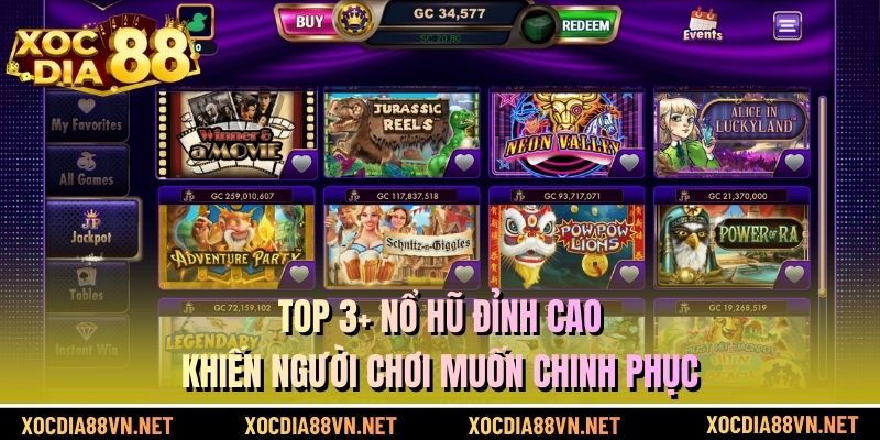 Top 3+ nổ hũ đỉnh cao khiến người chơi muốn chinh phục